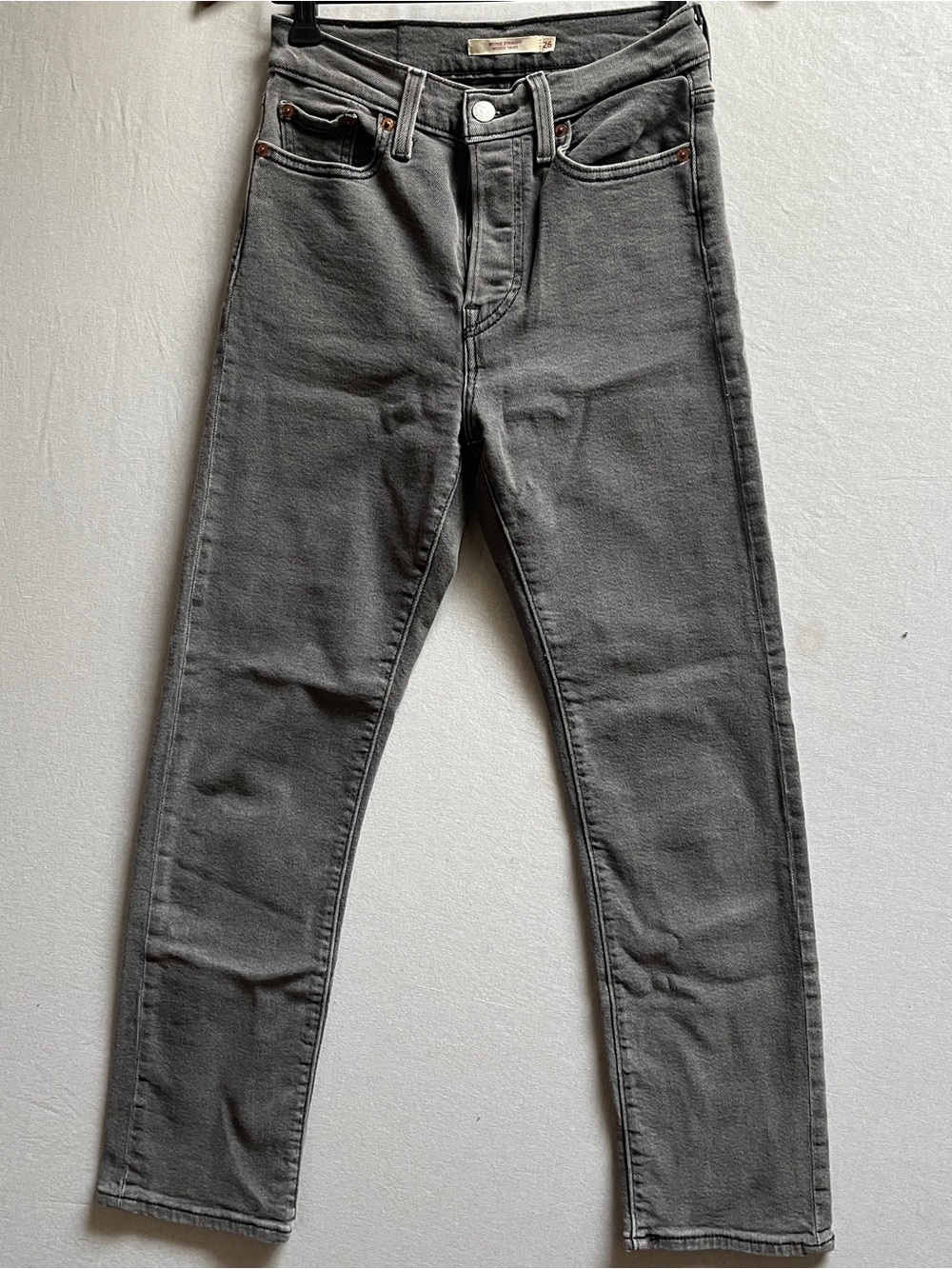 Levis Wedgie Straight Fit Button Fly Denim Jeans Size 26